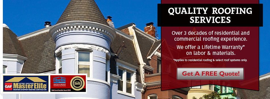 We are the District of Columbia, Maryland, and Virginia Roofing Experts! We are the District of Columbia, Maryland, and Virginia Roofing Experts!