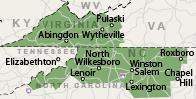 Our North Carolina and Virginia Service Area