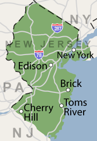 Our New Jersey Service Area