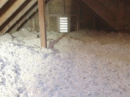 blown-in cellulose insulation